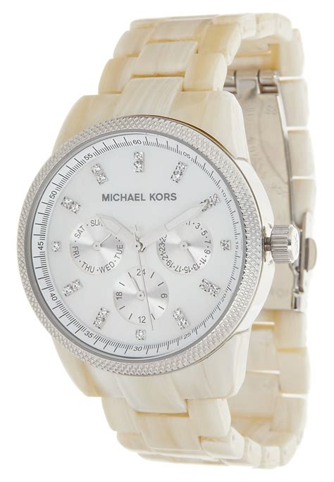 michael kors uhr mk weiß|Michael Kors armband.